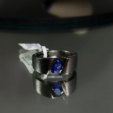 Natural Sapphire Men Ring