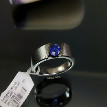 Natural Sapphire Men Ring