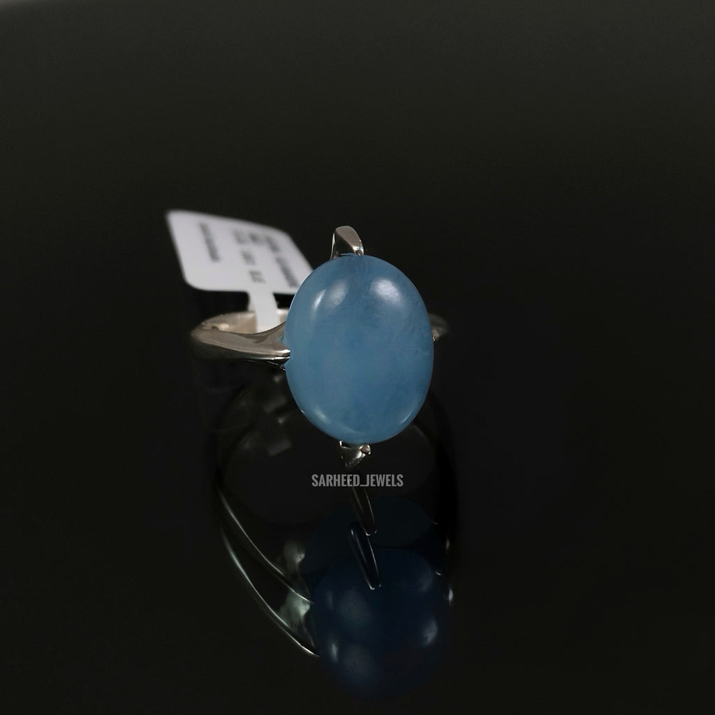 Natural Aquamarine Unisex Model