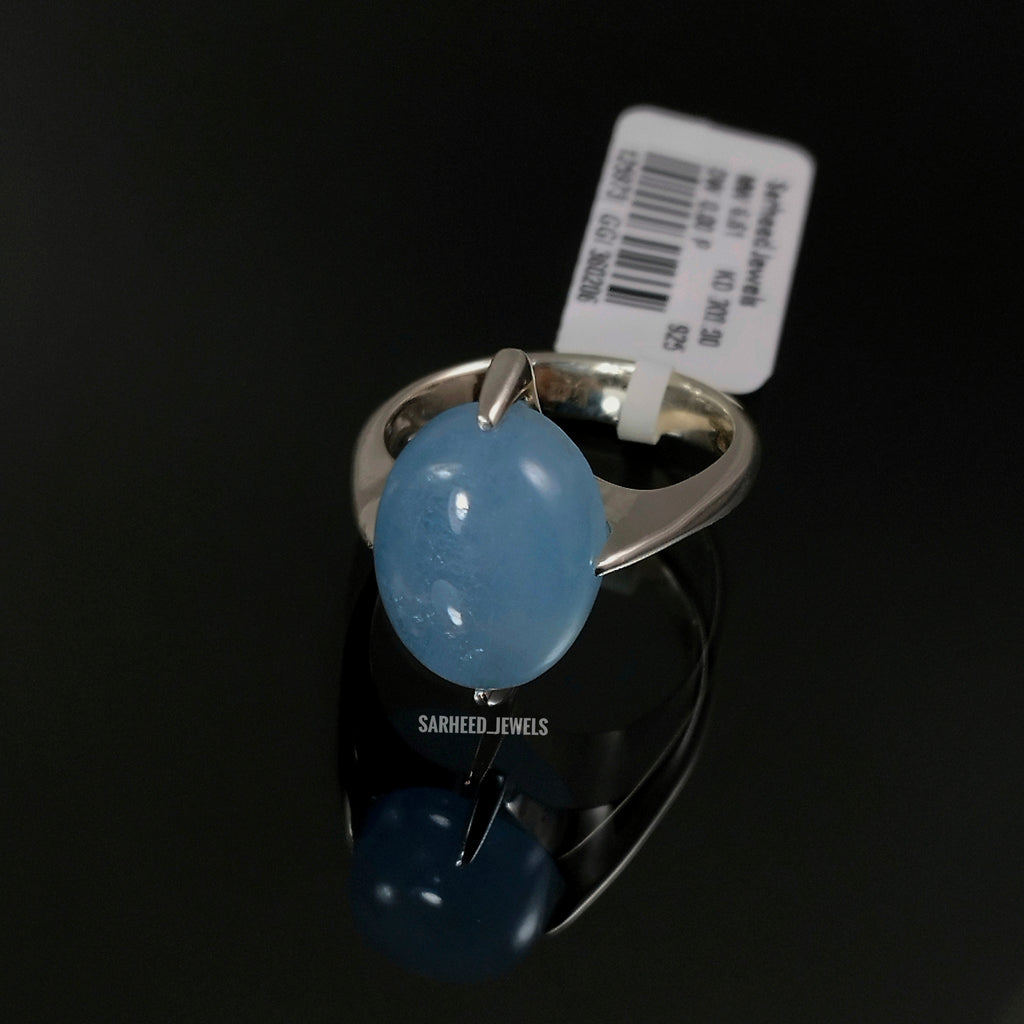 Natural Aquamarine Unisex Model