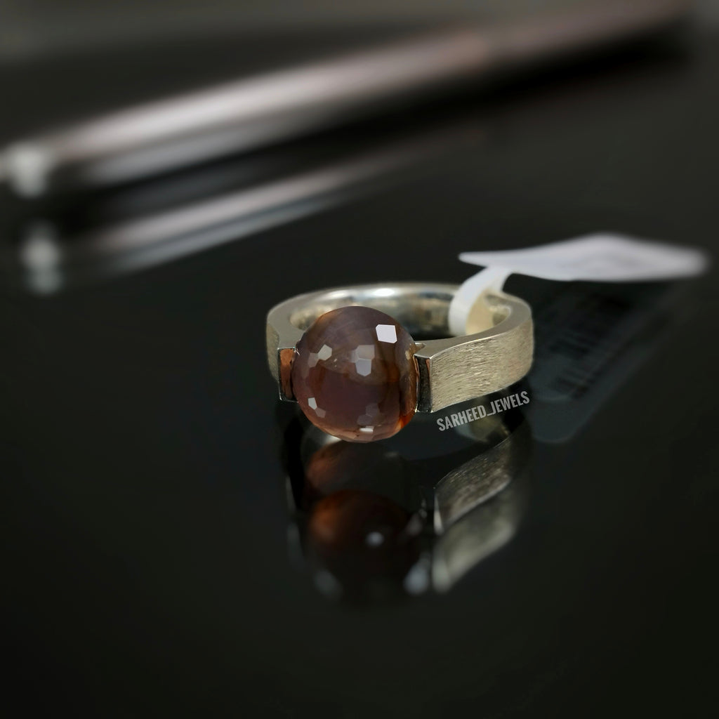 Natural Agate Men Ring