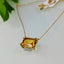 Natural Citrine Gold Necklace