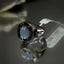 Un-heated Star Sapphire and Blue Diamond Men Ring