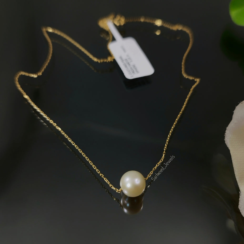 Fresh Water Pearl Gold Necklace