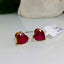 Natural Ruby Gold Studs