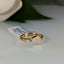 Natural Moonstone and Diamond Gold Ring