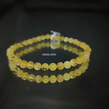 Natural Amber Beads Bracelet (Unisex)