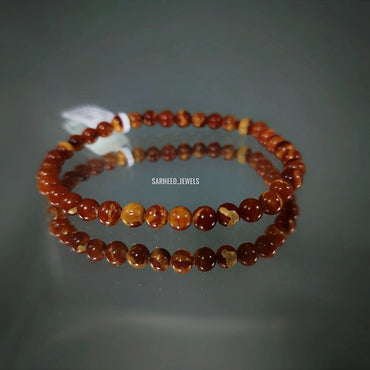 Natural Amber Beads Bracelet (Unisex)