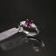 Natural Spinel and Diamond Two-Tone Gold Ring