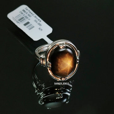 Natural Star Sapphire Men Ring