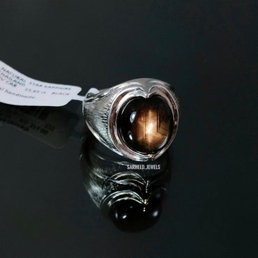 Natural Star Sapphire Men Ring