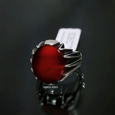 Natural Agate Men Ring