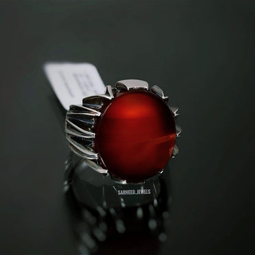 Natural Agate Men Ring