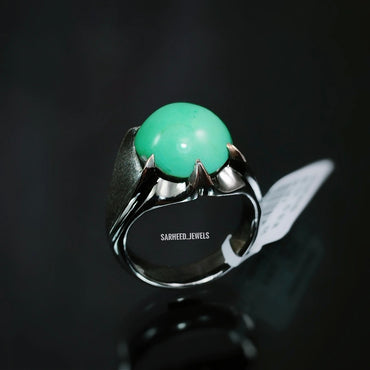 Natural Variscite Men Ring