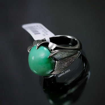 Natural Variscite Men Ring