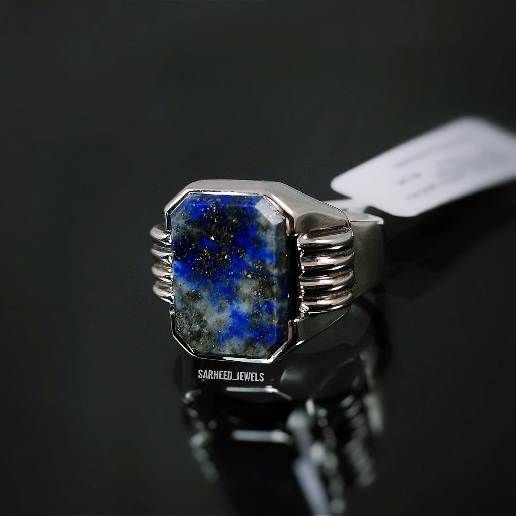Natural Lapis Lazuli Men Ring