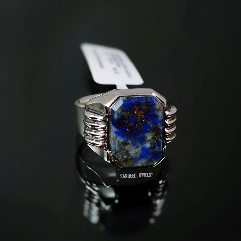 Natural Lapis Lazuli Men Ring