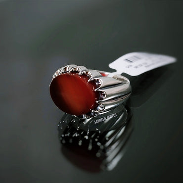 Natural Agate Men Ring
