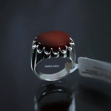 Natural Agate Men Ring