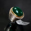 Natural Emerald and Diamond Men Ring