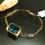 Natural Topaz Gold Bracelet