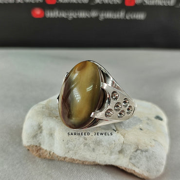 Natural Yemen Agate (Jasper) Ring