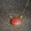 Natural Agate(Aqeeq) Necklace with Diamonds - 21K