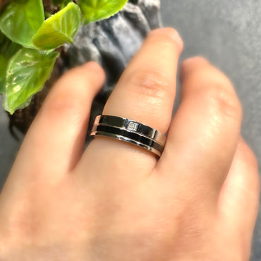 Diamond Steel Ring