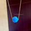 Natural Turquoise Necklace 18 k Yellow gold